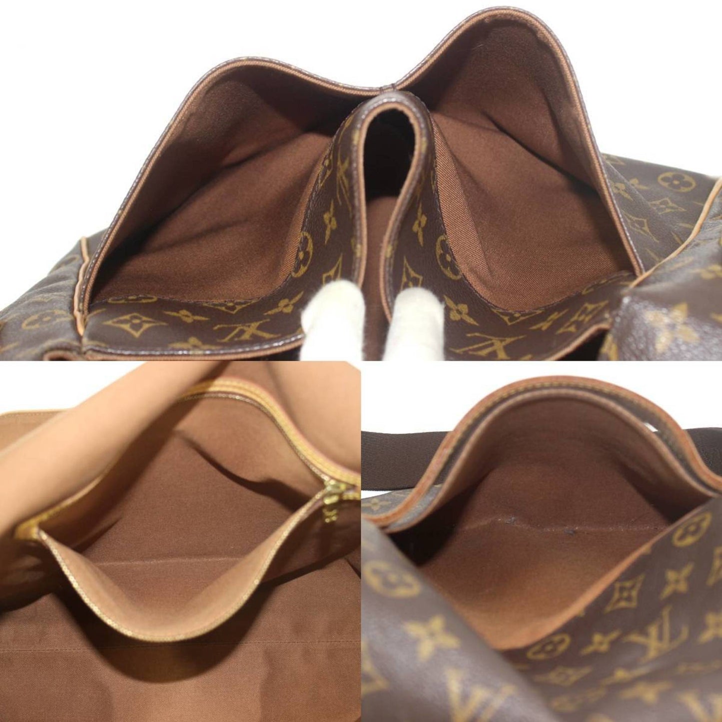 Louis Vuitton Abbesses Brown Canvas Shoulder Bag