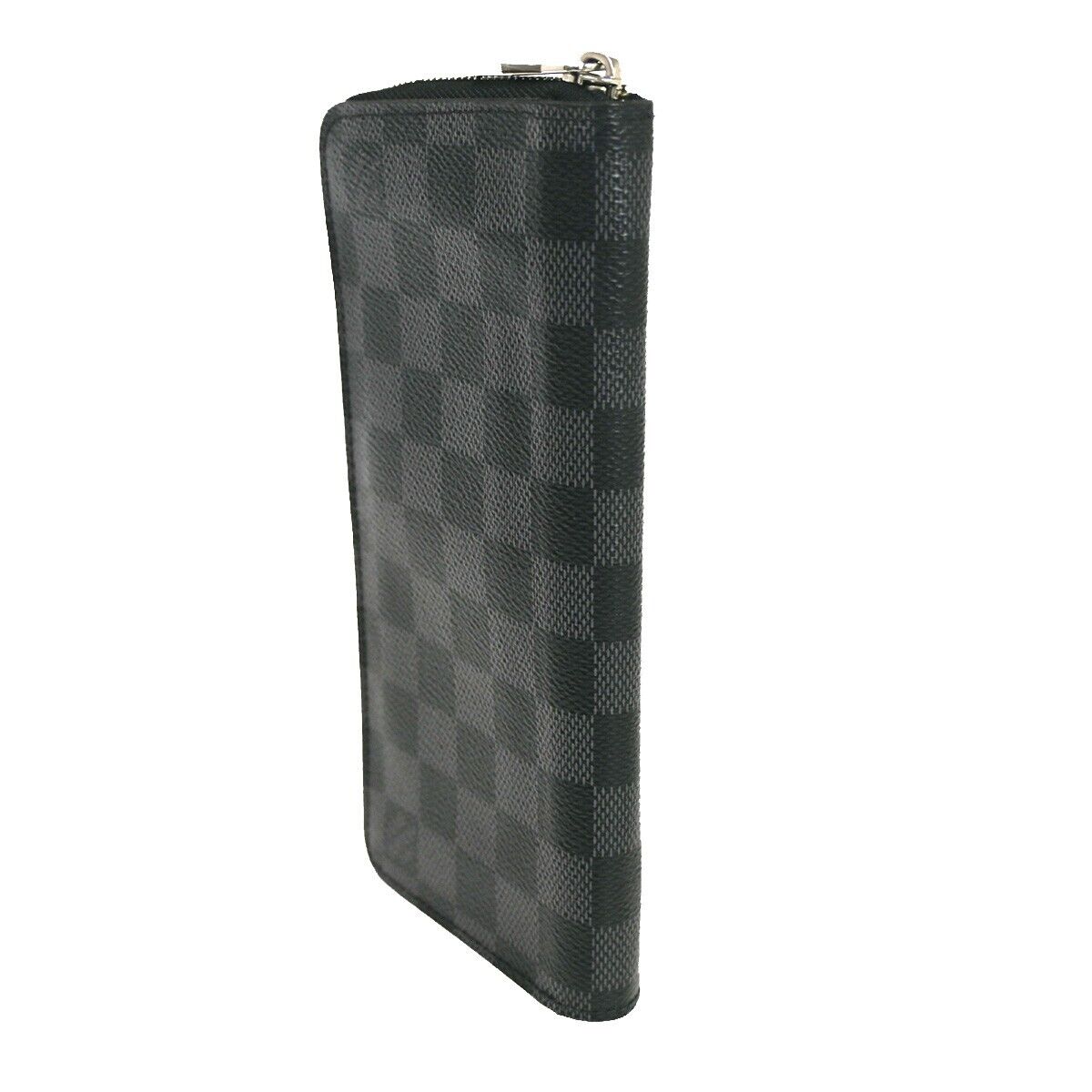 Louis Vuitton Zippy Wallet Vertical Black Canvas Wallet Accessories