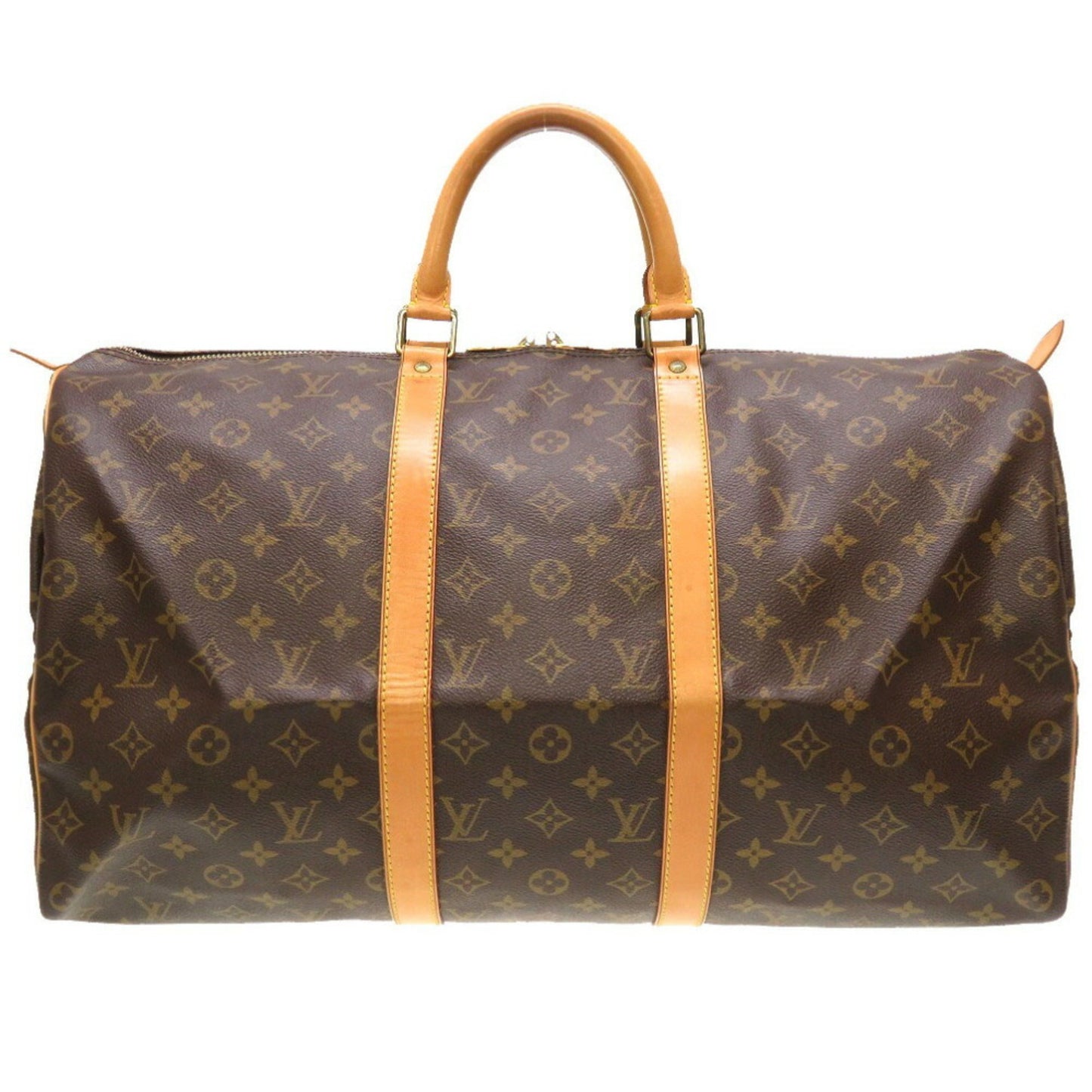 Louis Vuitton Keepall 50 Brown Canvas Travel Bag