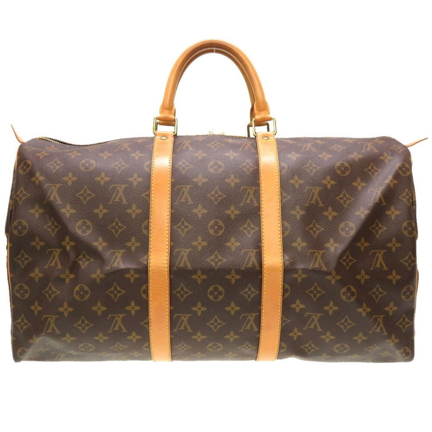 Louis Vuitton Keepall 50 Brown Canvas Travel Bag