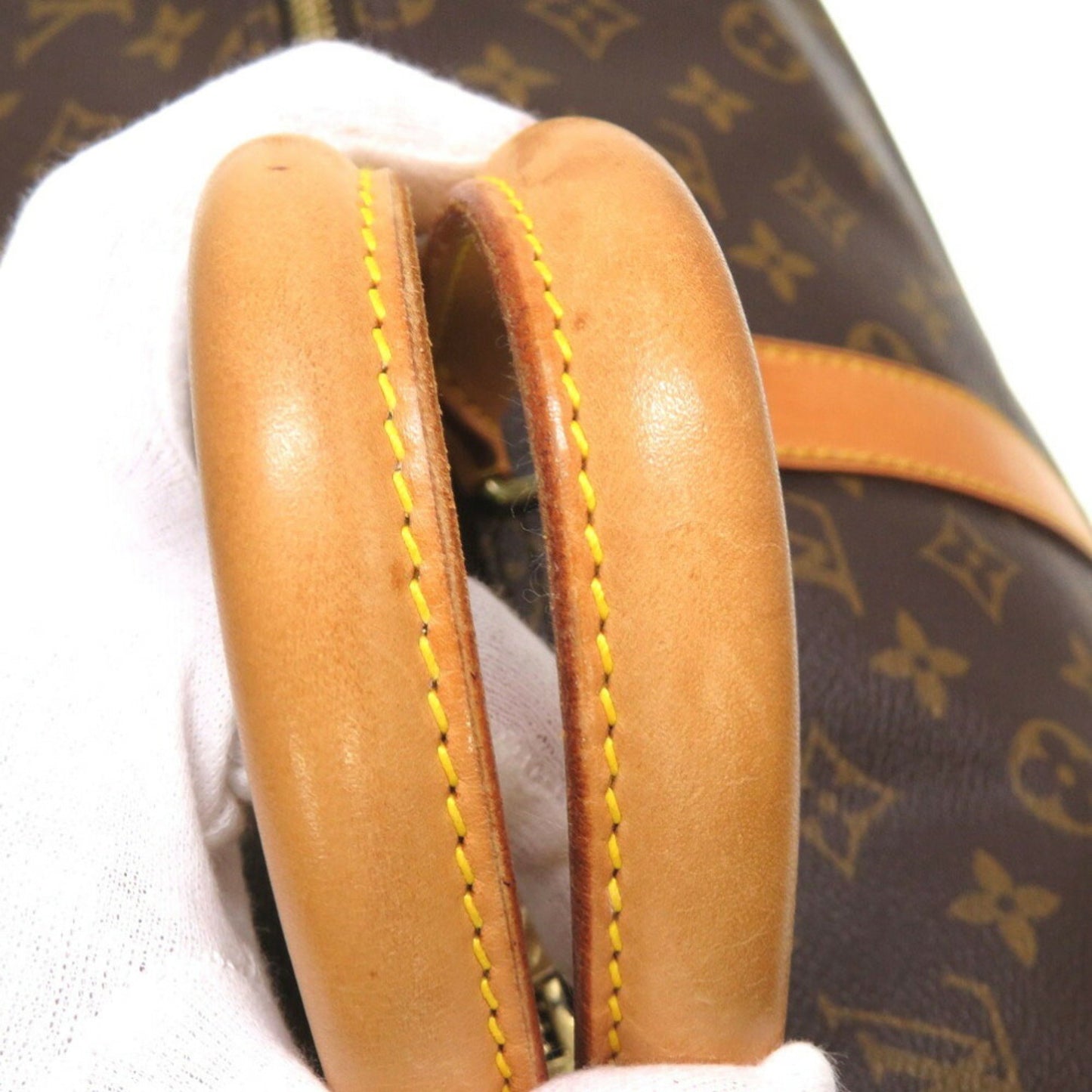 Louis Vuitton Keepall 50 Brown Canvas Travel Bag