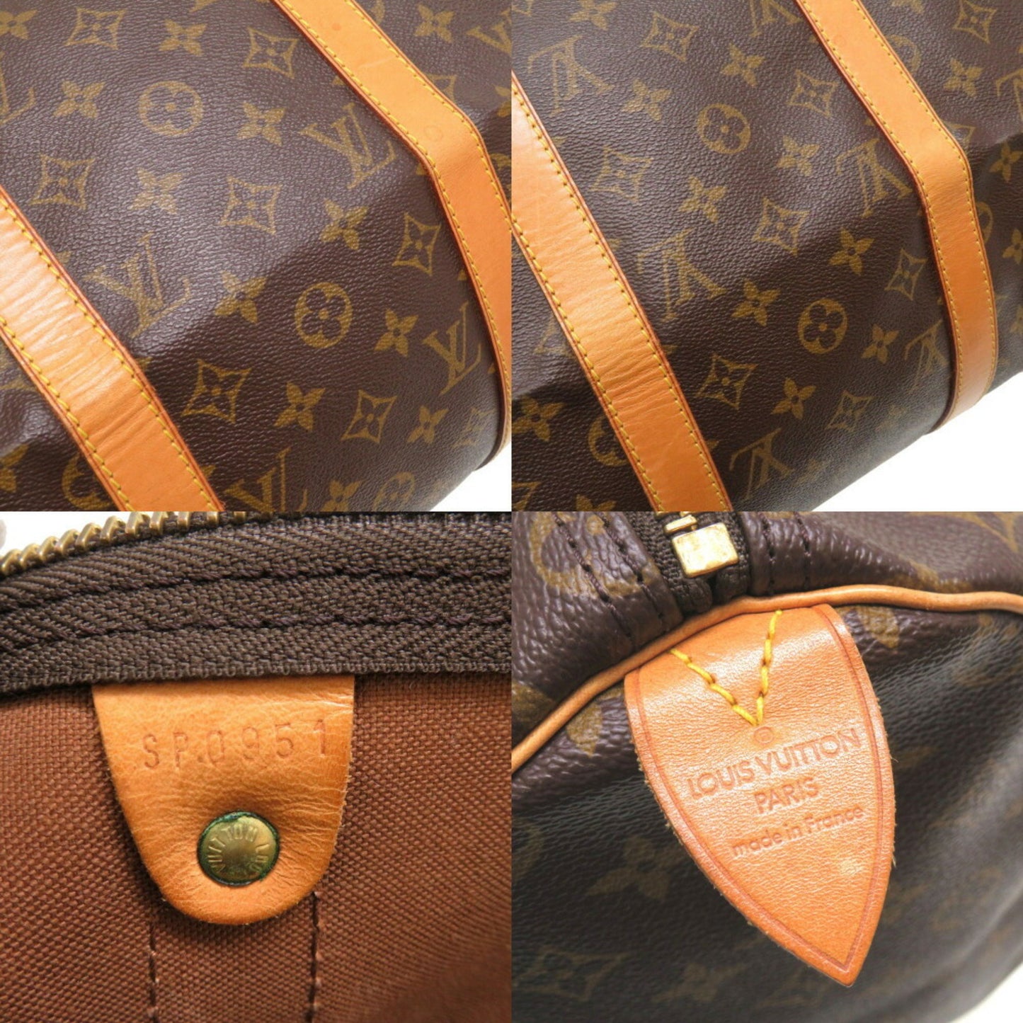 Louis Vuitton Keepall 50 Brown Canvas Travel Bag