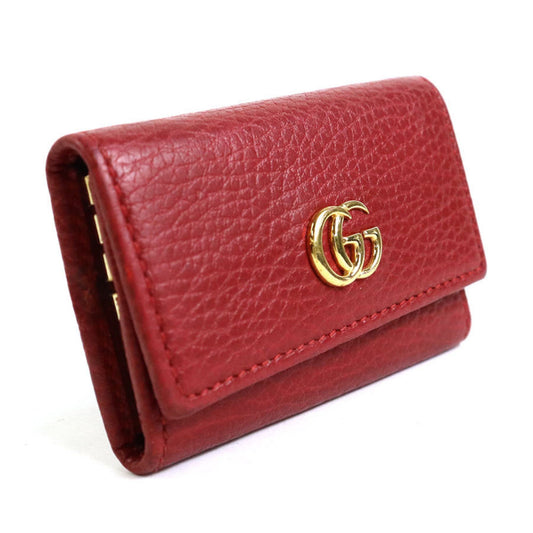 Gucci GG Marmont Red Leather Wallet Accessories