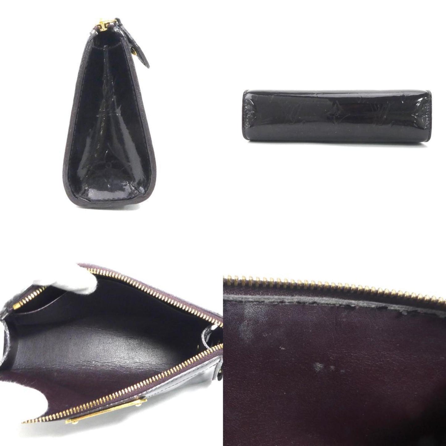 Louis Vuitton Trousse makeup Purple Patent Leather Clutch Bag