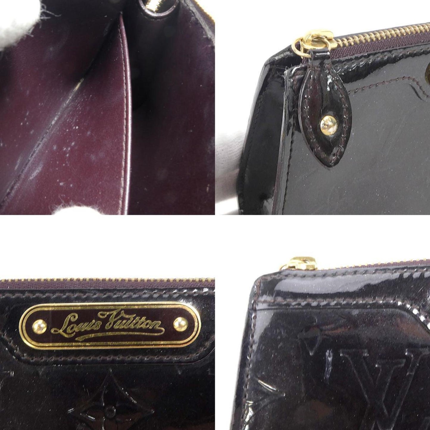 Louis Vuitton Trousse makeup Purple Patent Leather Clutch Bag