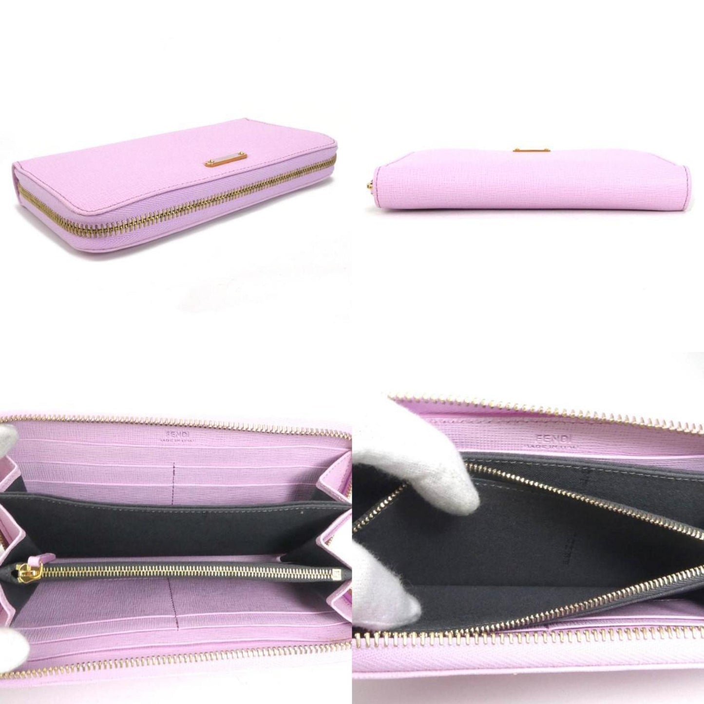 Fendi -- Pink Leather Wallet Accessories