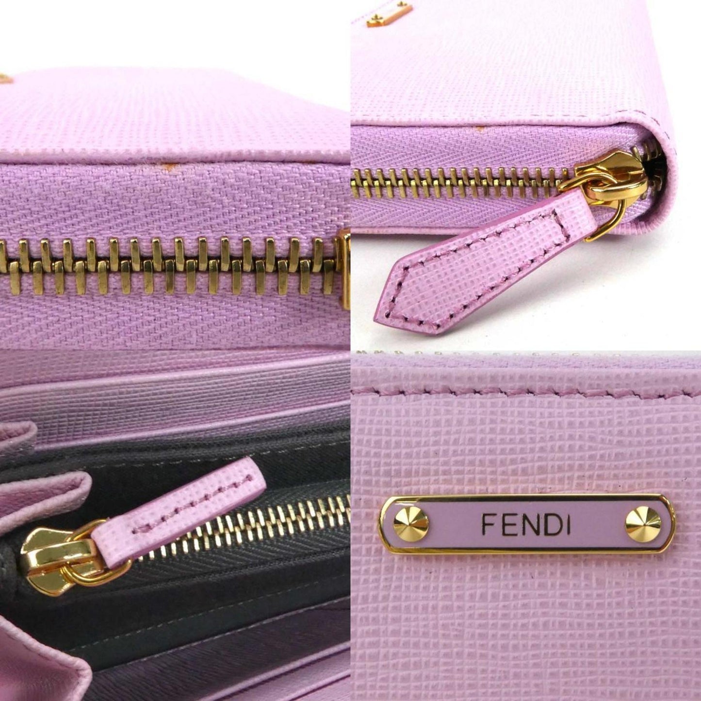 Fendi -- Pink Leather Wallet Accessories