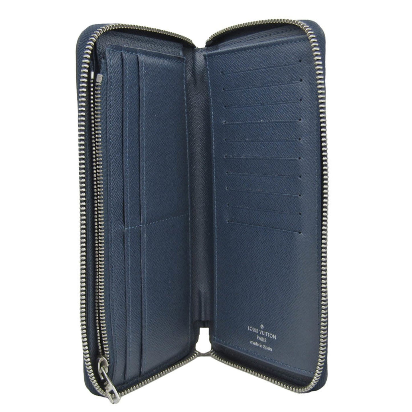 Louis Vuitton Zippy Wallet Vertical Navy Leather Wallet Accessories