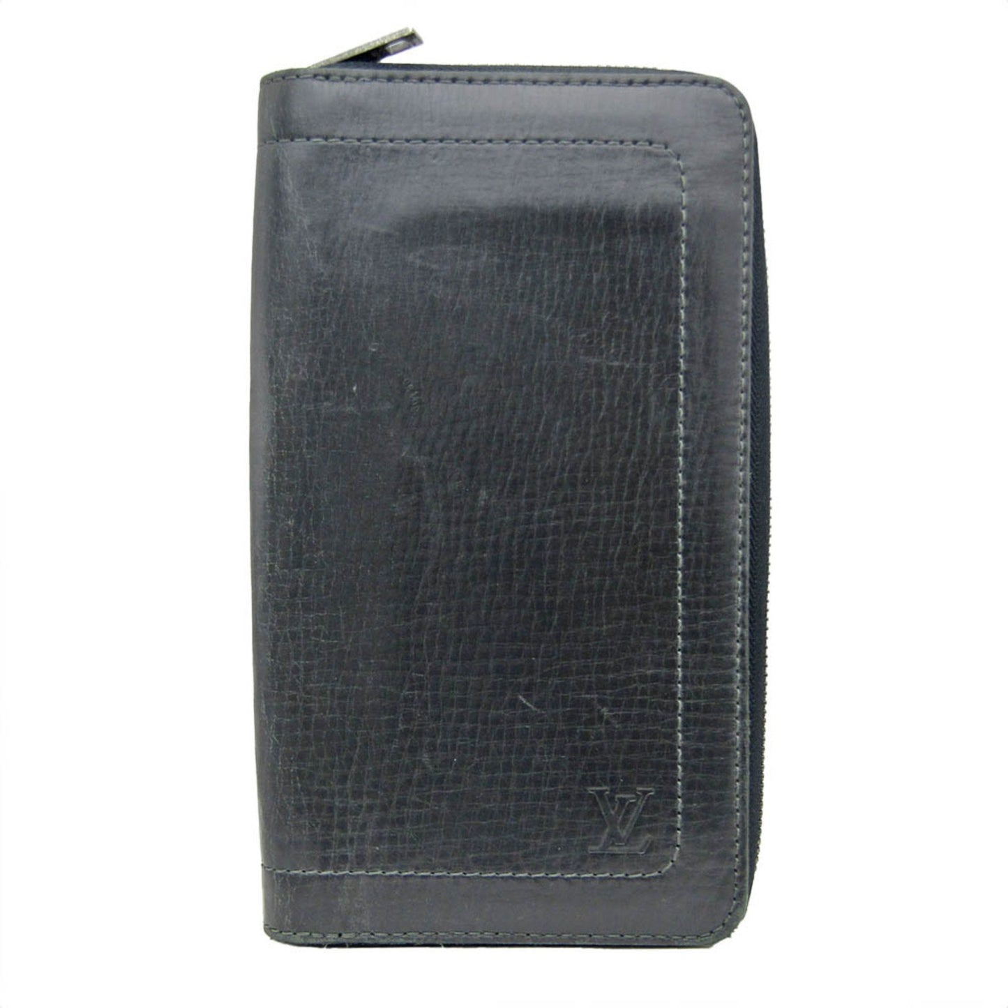 Louis Vuitton Portefeuille zippy Grey Leather Wallet Accessories