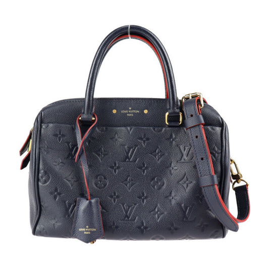 Louis Vuitton Speedy bandoulière 25 Navy Leather Hand Bag