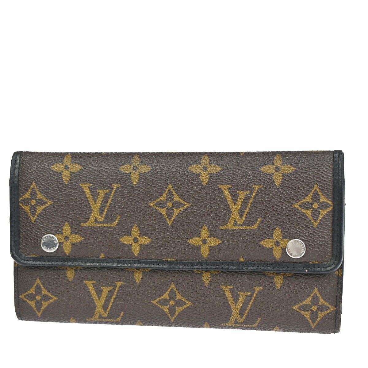 Louis Vuitton Macassar Brown Canvas Wallet Accessories