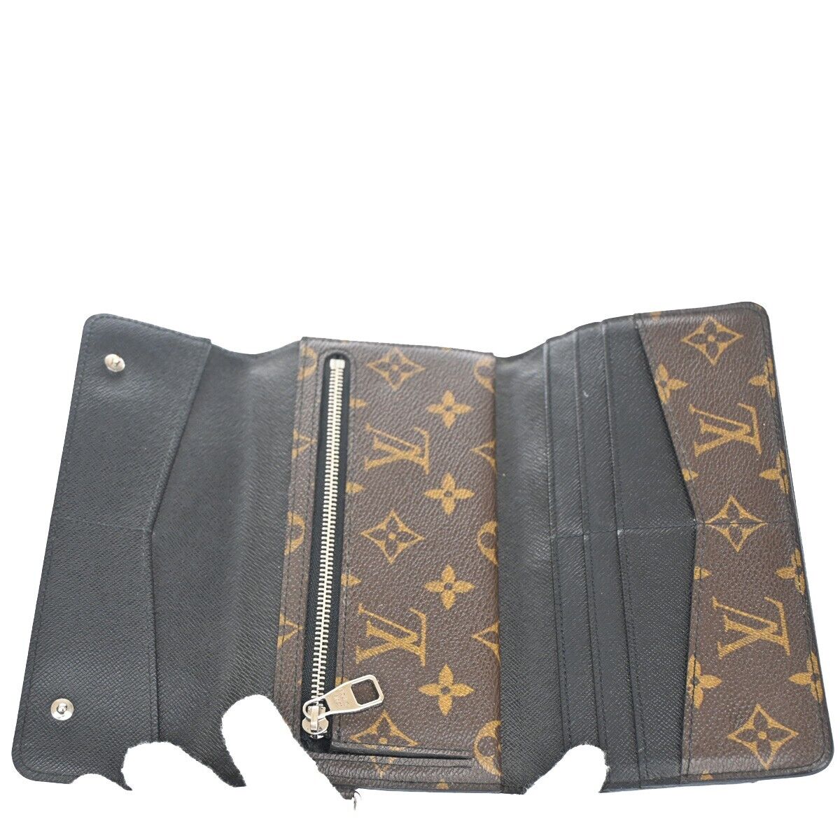 Louis Vuitton Macassar Brown Canvas Wallet Accessories