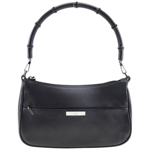 Gucci Bamboo Black Leather Shoulder Bag