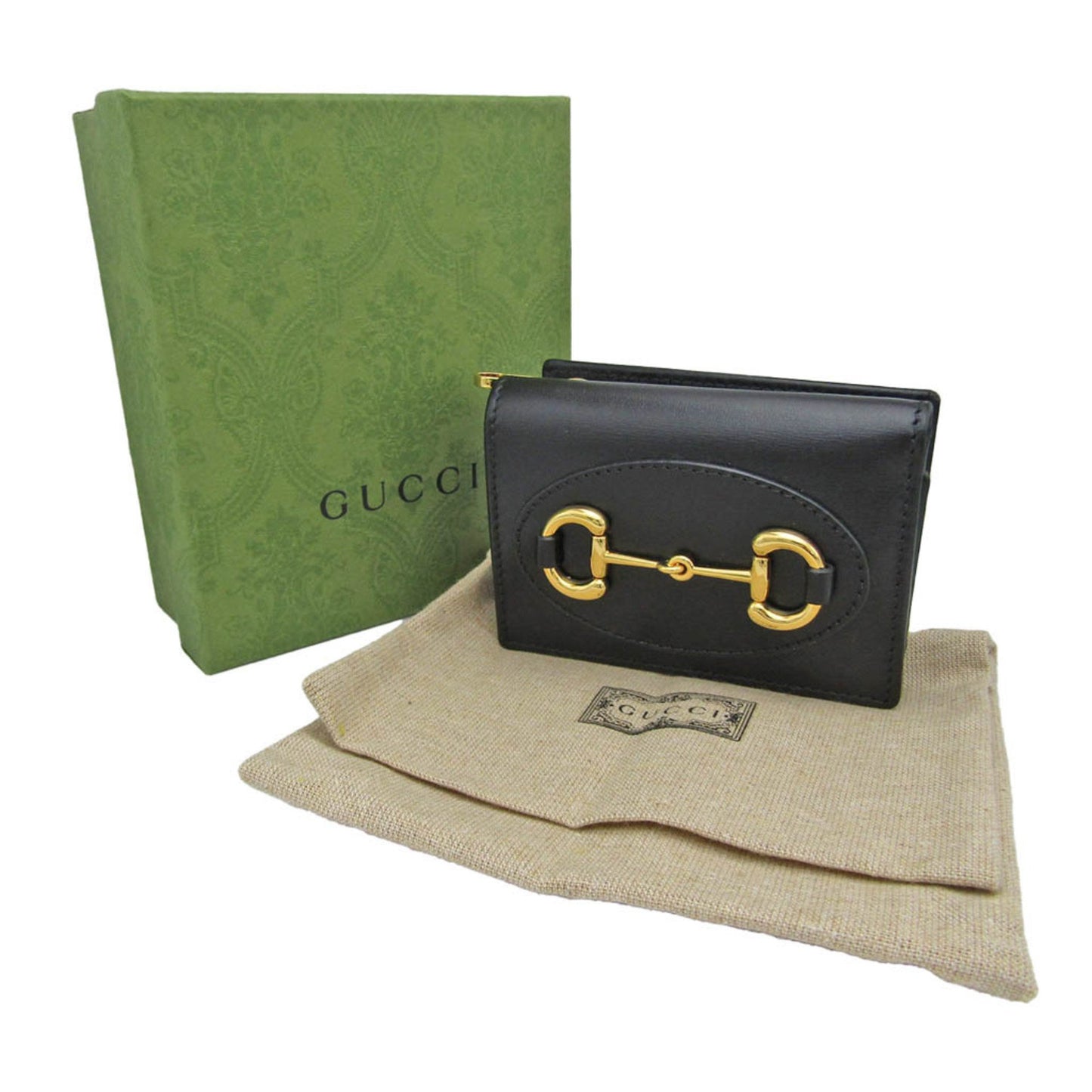 Gucci Horsebit Black Leather Wallet Accessories