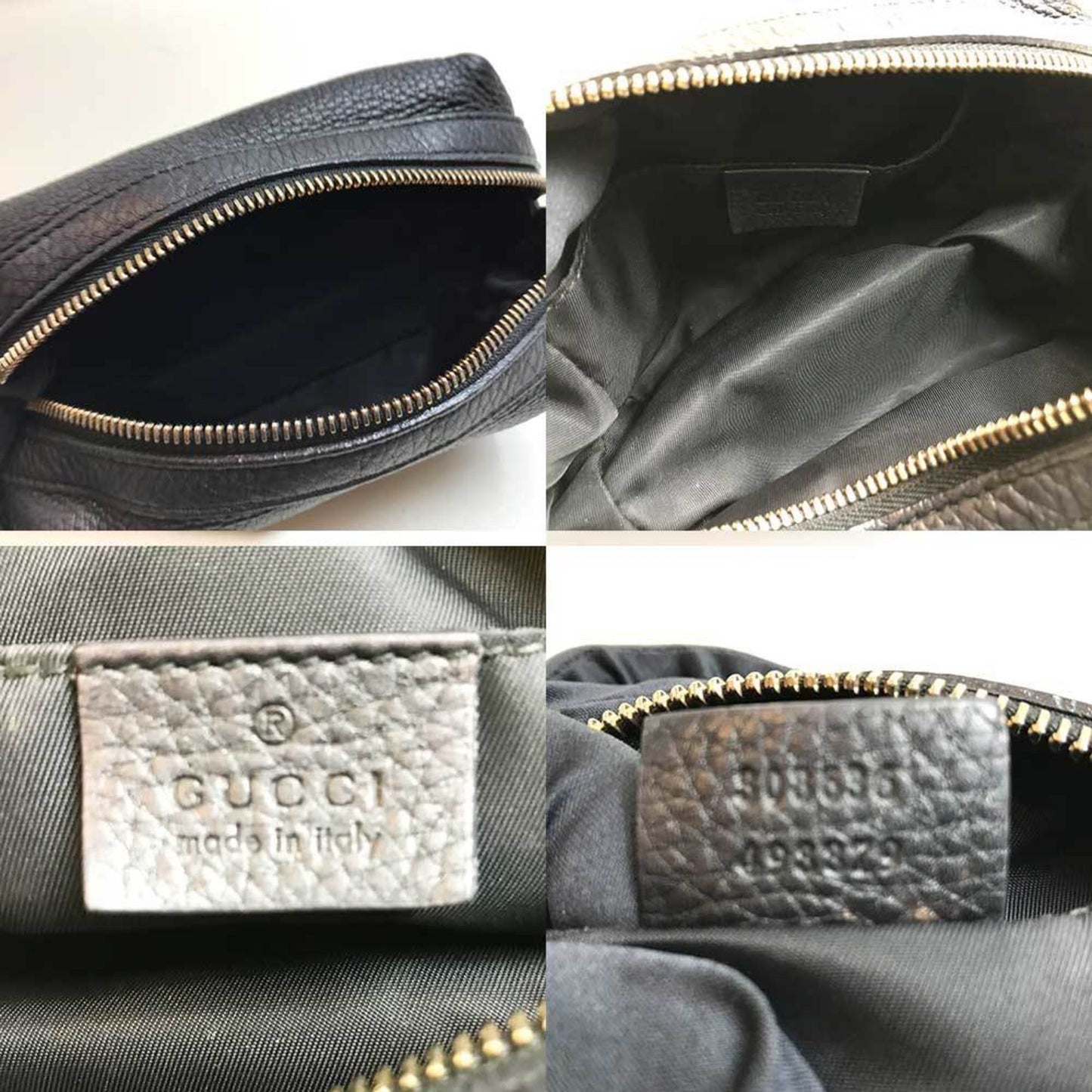 Gucci Soho Black Leather Clutch Bag