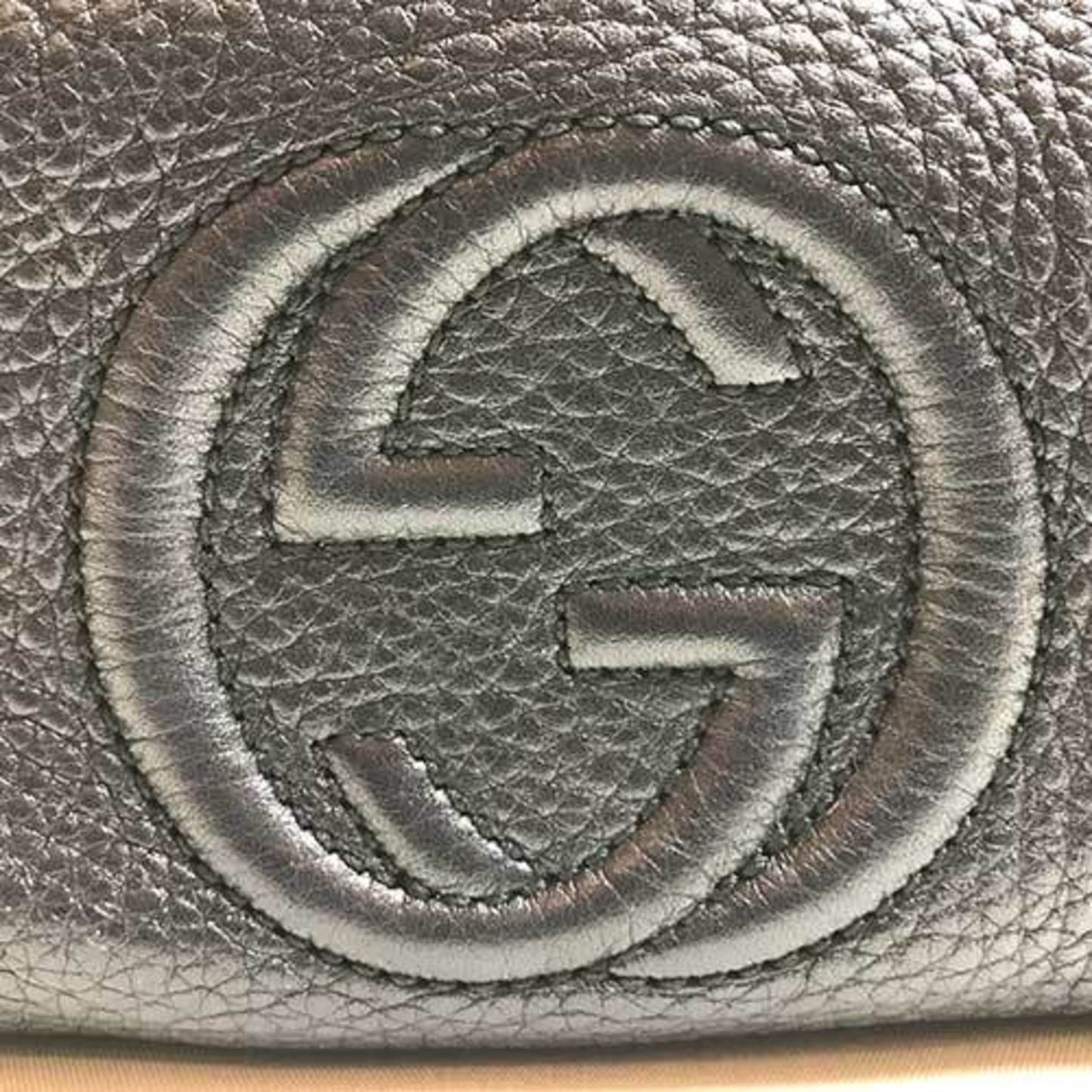 Gucci Soho Black Leather Clutch Bag