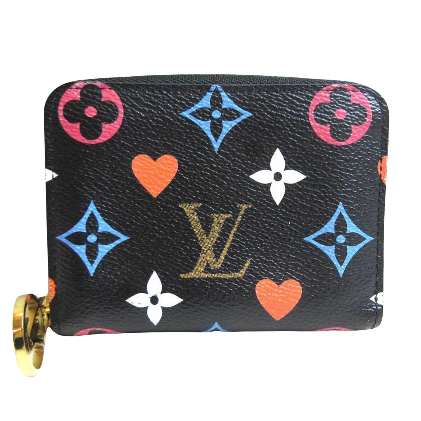 Louis Vuitton Zippy coin purse Black Canvas Wallet Accessories