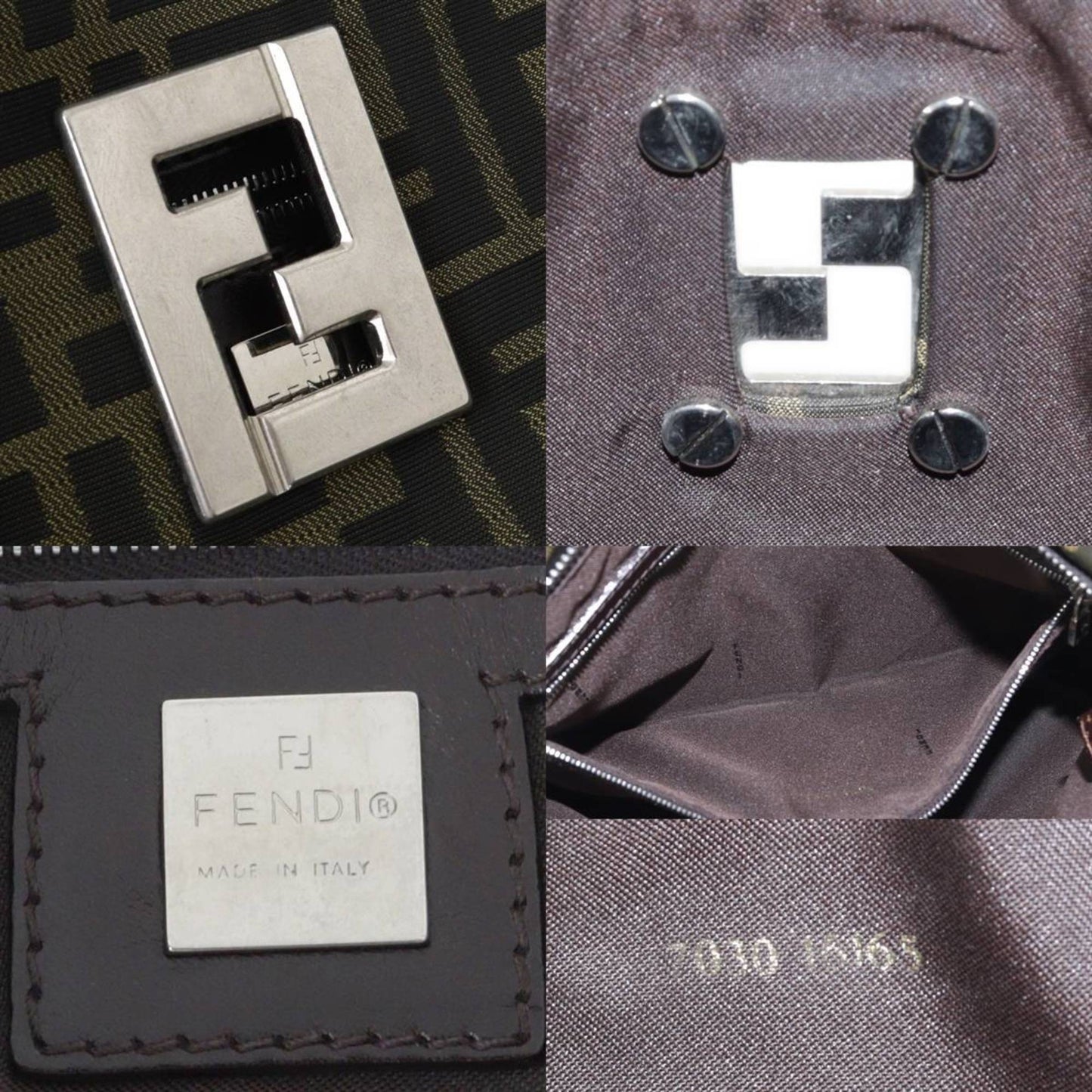 Fendi Zucca Brown Canvas Tote Bag