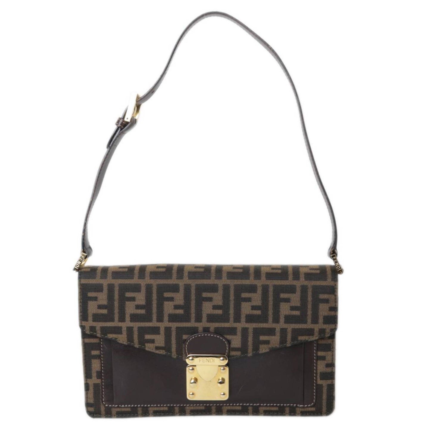 Fendi Zucca Brown Canvas Shopper Bag