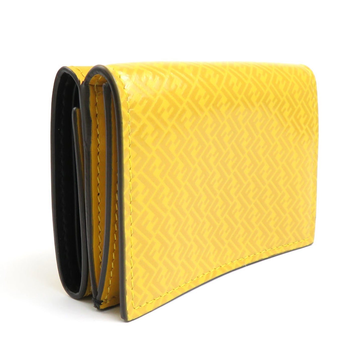 Fendi Yellow Leather Wallet Accessories