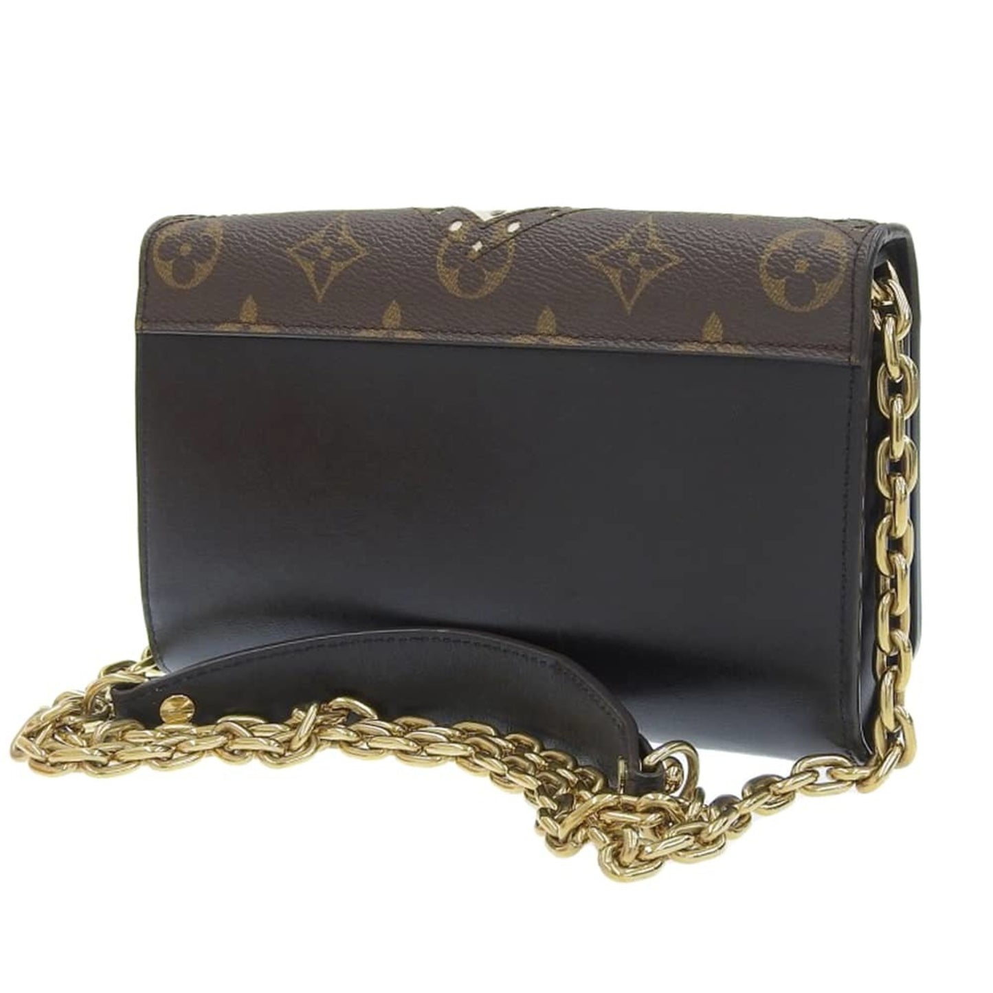 Louis Vuitton Twist Black Leather Clutch Bag