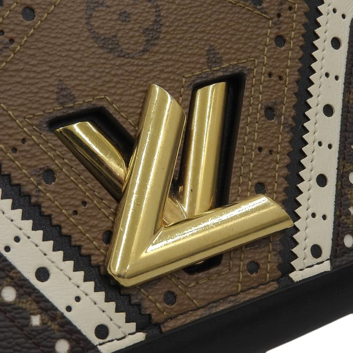 Louis Vuitton Twist Black Leather Clutch Bag