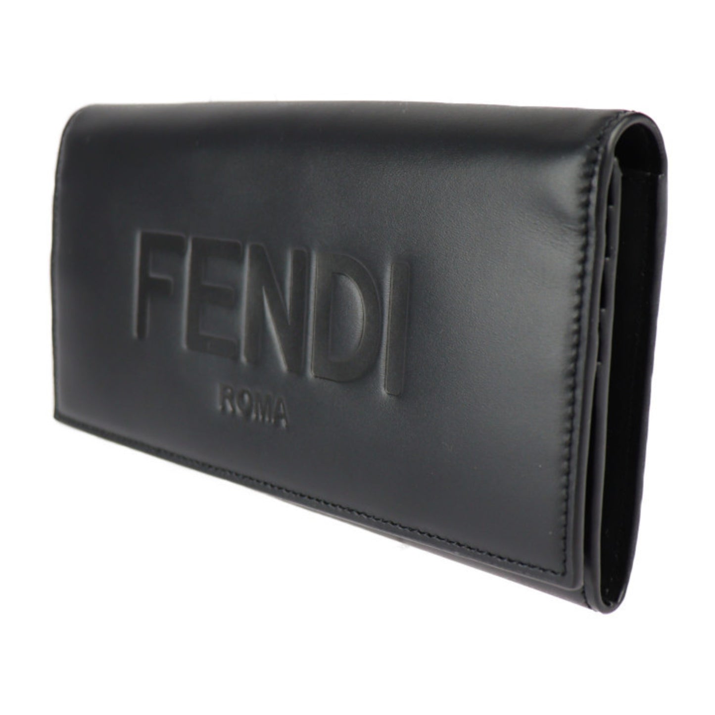 Fendi Black Leather Wallet Accessories