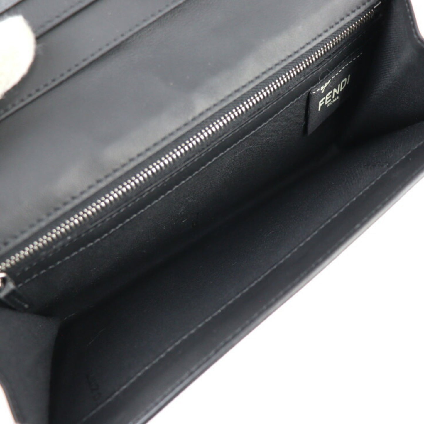 Fendi Black Leather Wallet Accessories