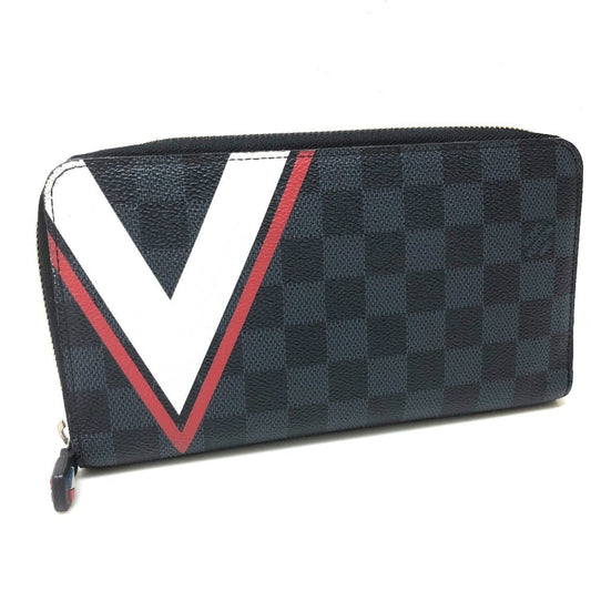 Louis Vuitton Zippy Navy Canvas Wallet Accessories