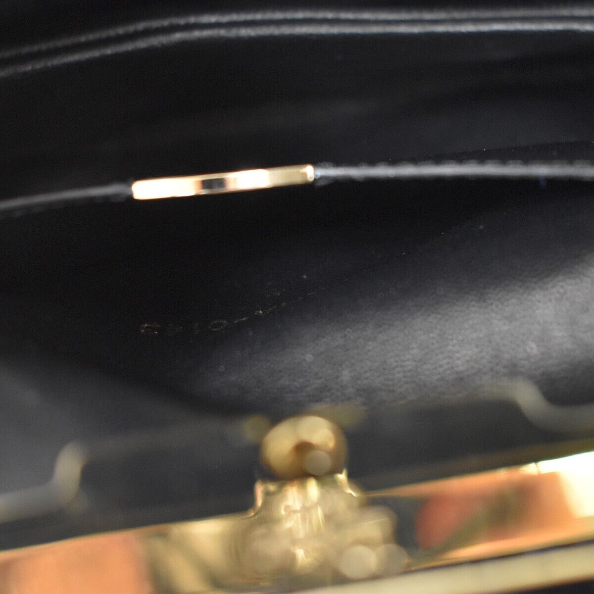 Dior Navy Velvet Clutch Bag