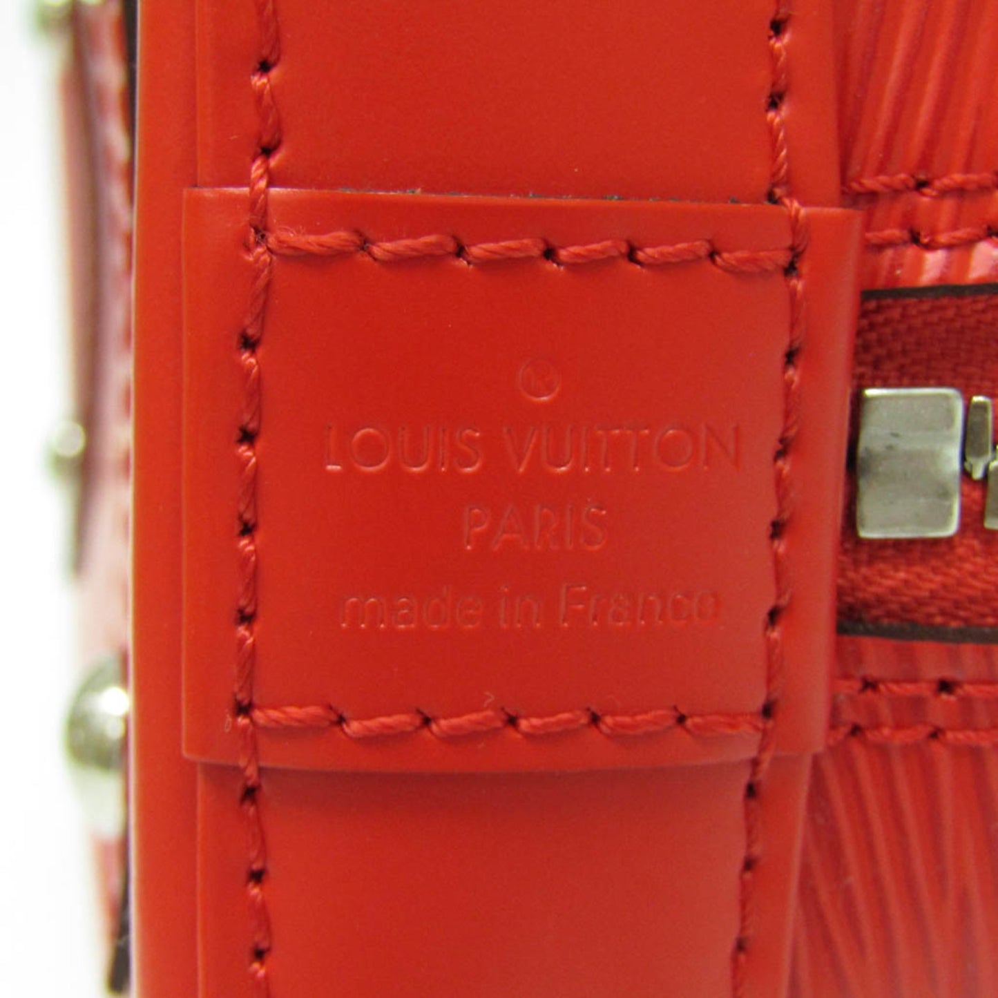 Louis Vuitton Alma BB Red Leather Hand Bag