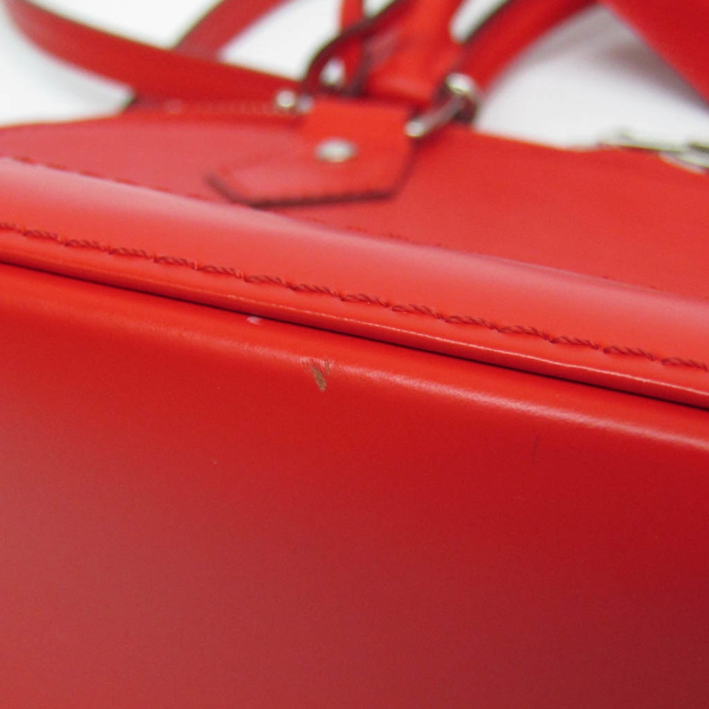 Louis Vuitton Alma BB Red Leather Hand Bag