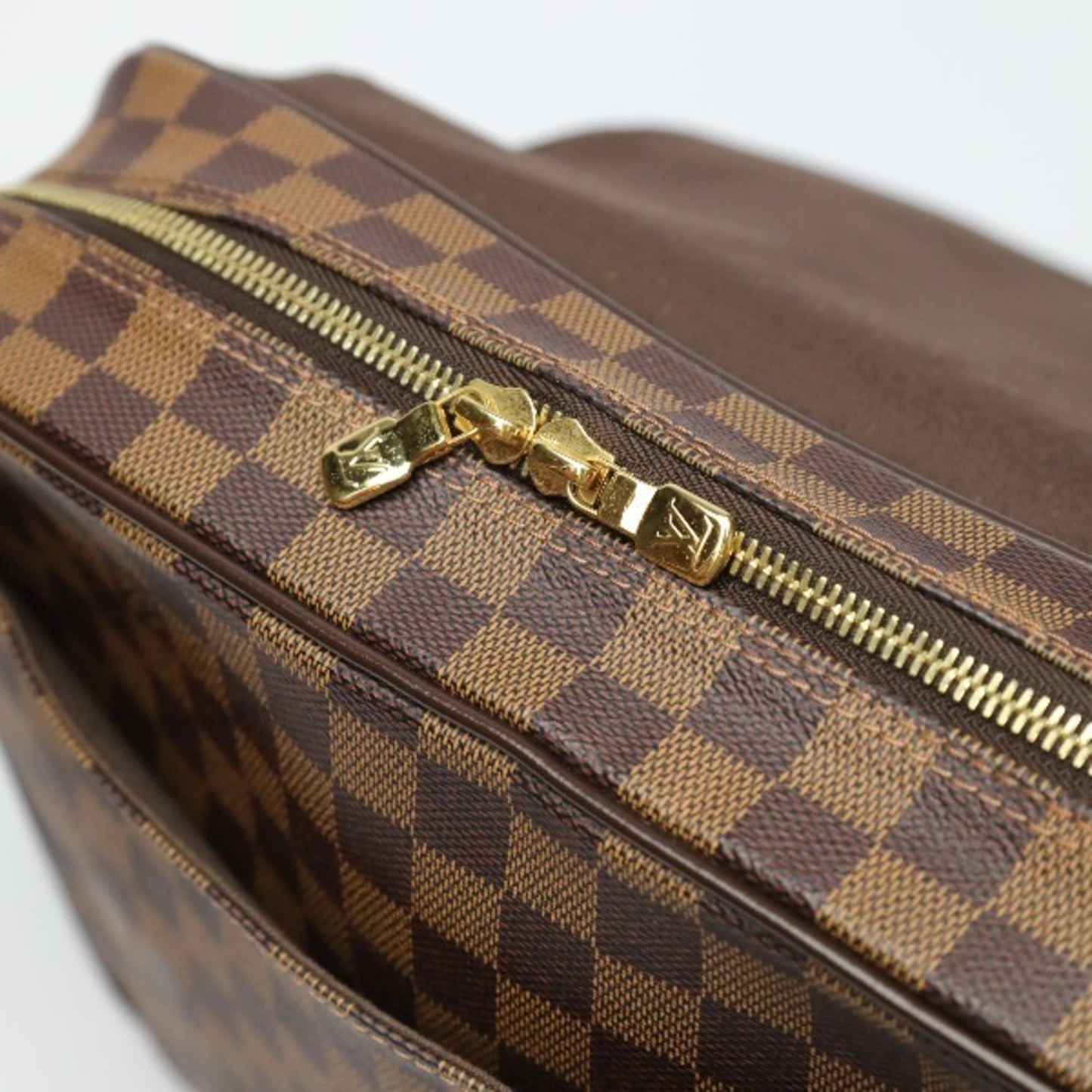 Louis Vuitton Shelton Brown Canvas Shoulder Bag