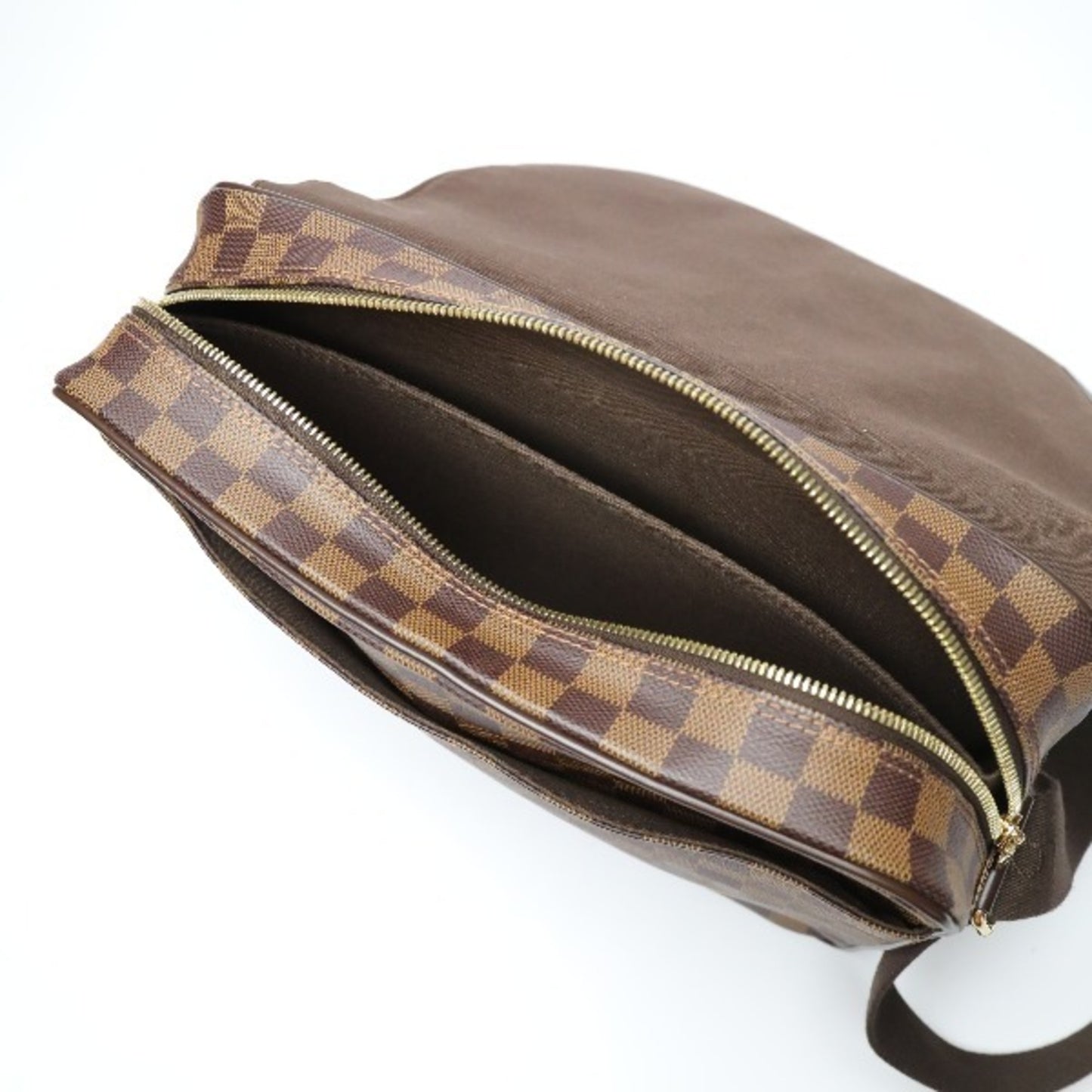 Louis Vuitton Shelton Brown Canvas Shoulder Bag