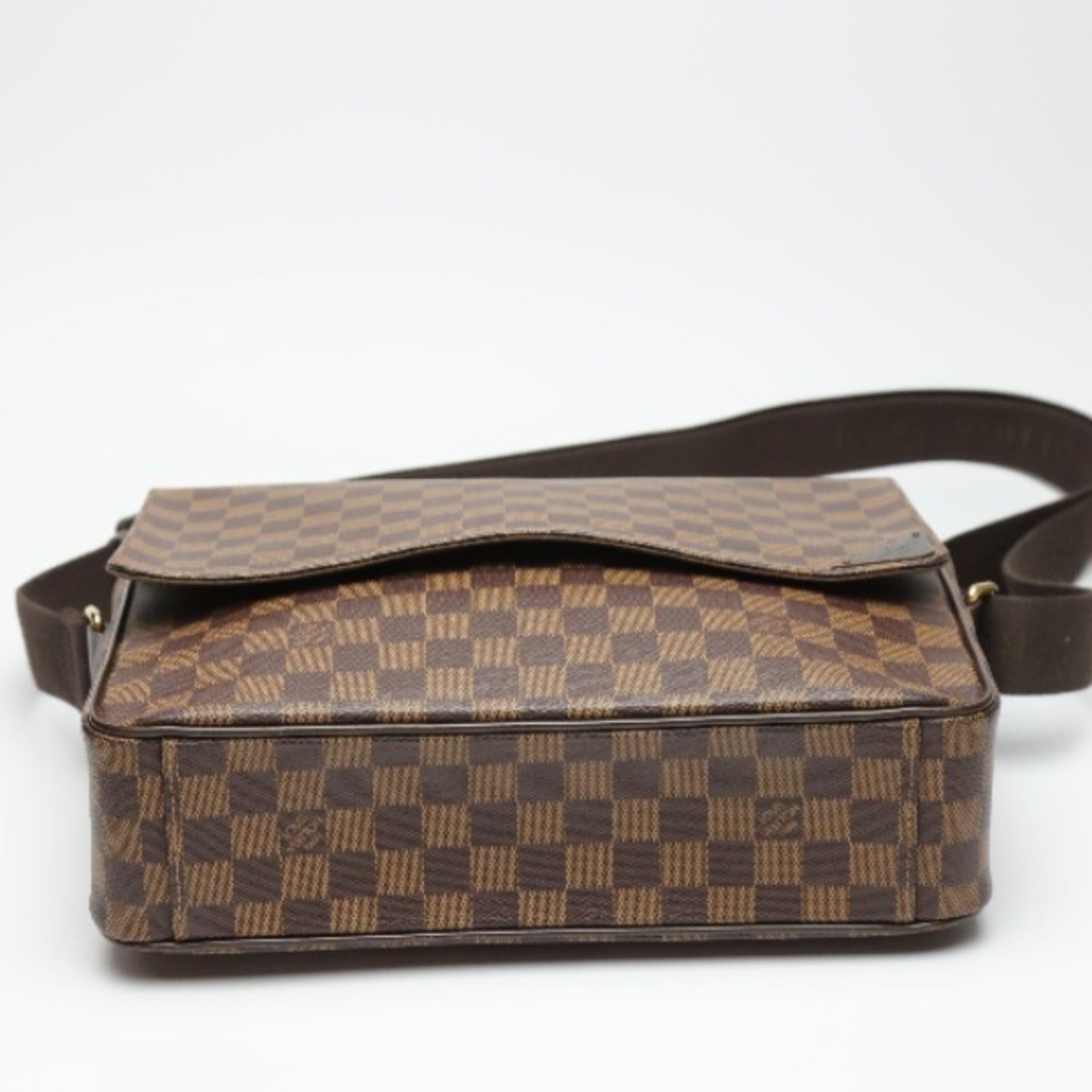 Louis Vuitton Shelton Brown Canvas Shoulder Bag