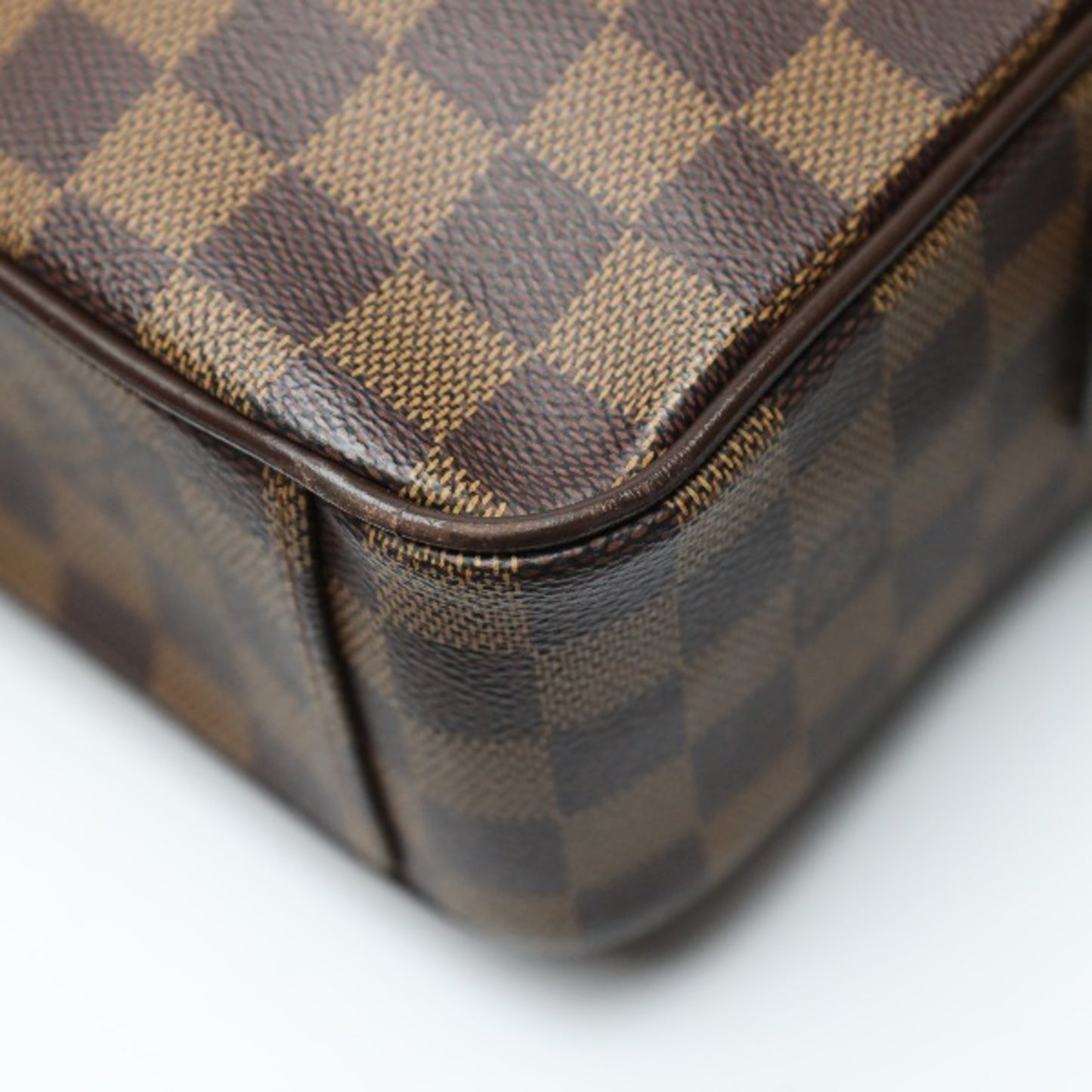 Louis Vuitton Shelton Brown Canvas Shoulder Bag