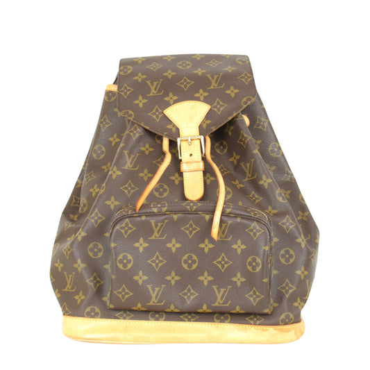 Louis Vuitton Montsouris Brown Canvas Backpack Bag