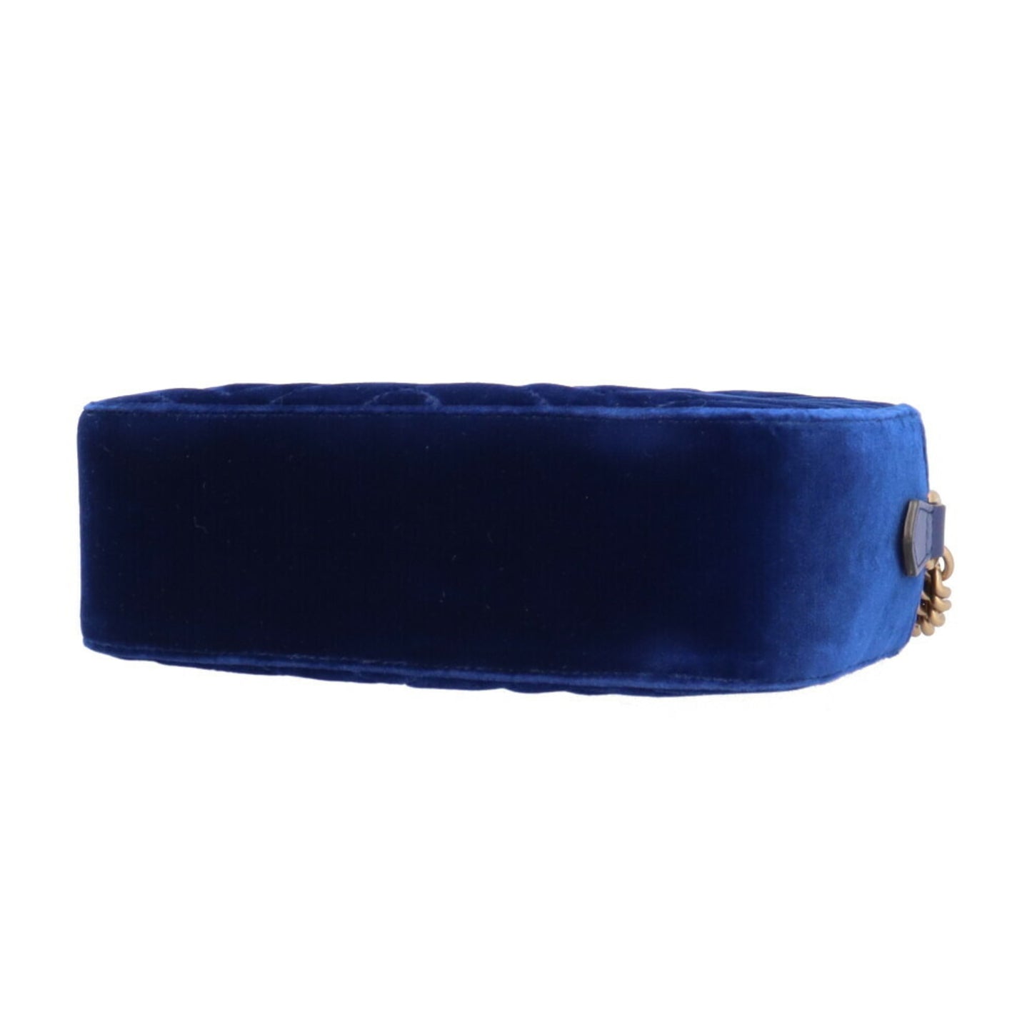 Gucci GG Marmont Blue Suede Shoulder Bag