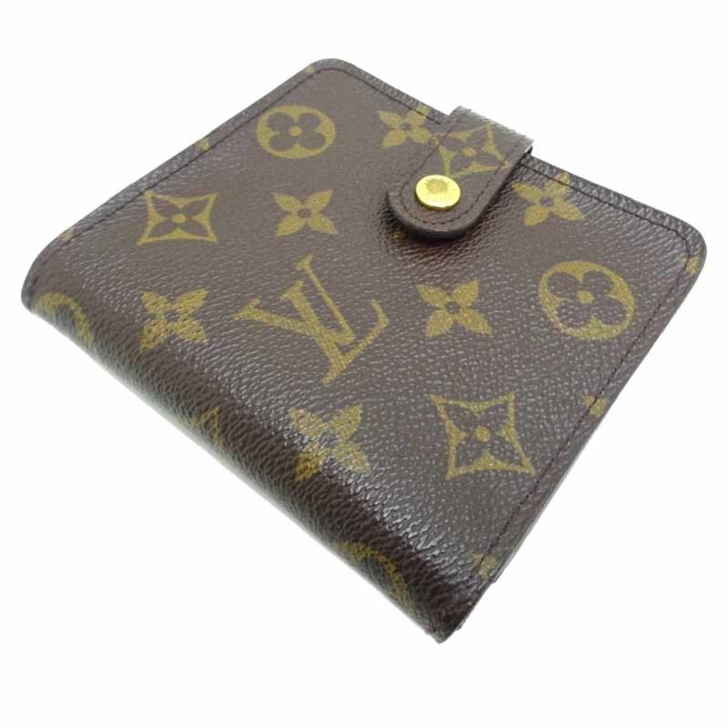 Louis Vuitton Compact zip Brown Canvas Wallet Accessories