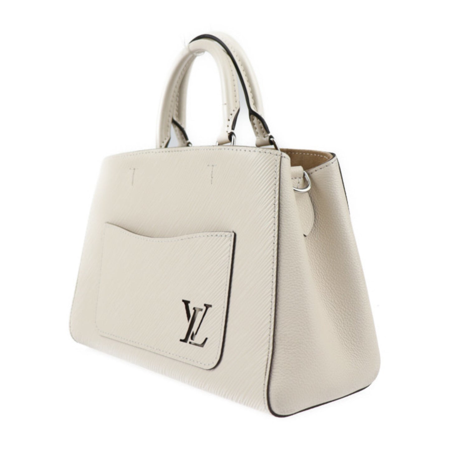 Louis Vuitton Marelle White Leather Hand Bag