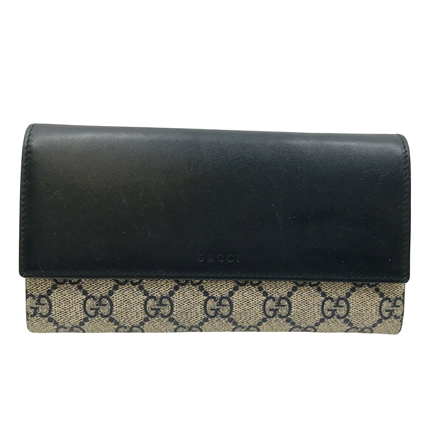 Gucci Navy Leather Wallet Accessories