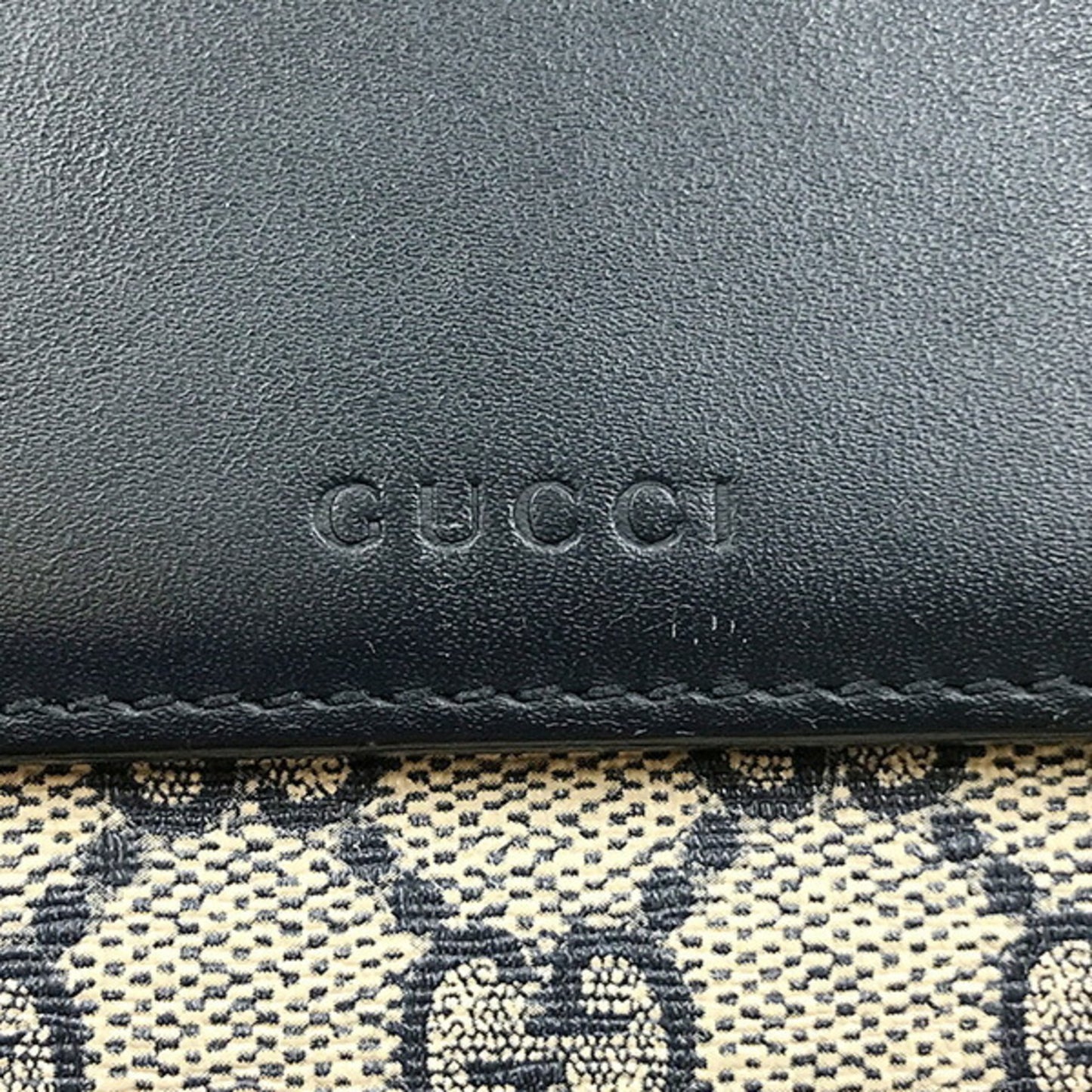 Gucci Navy Leather Wallet Accessories