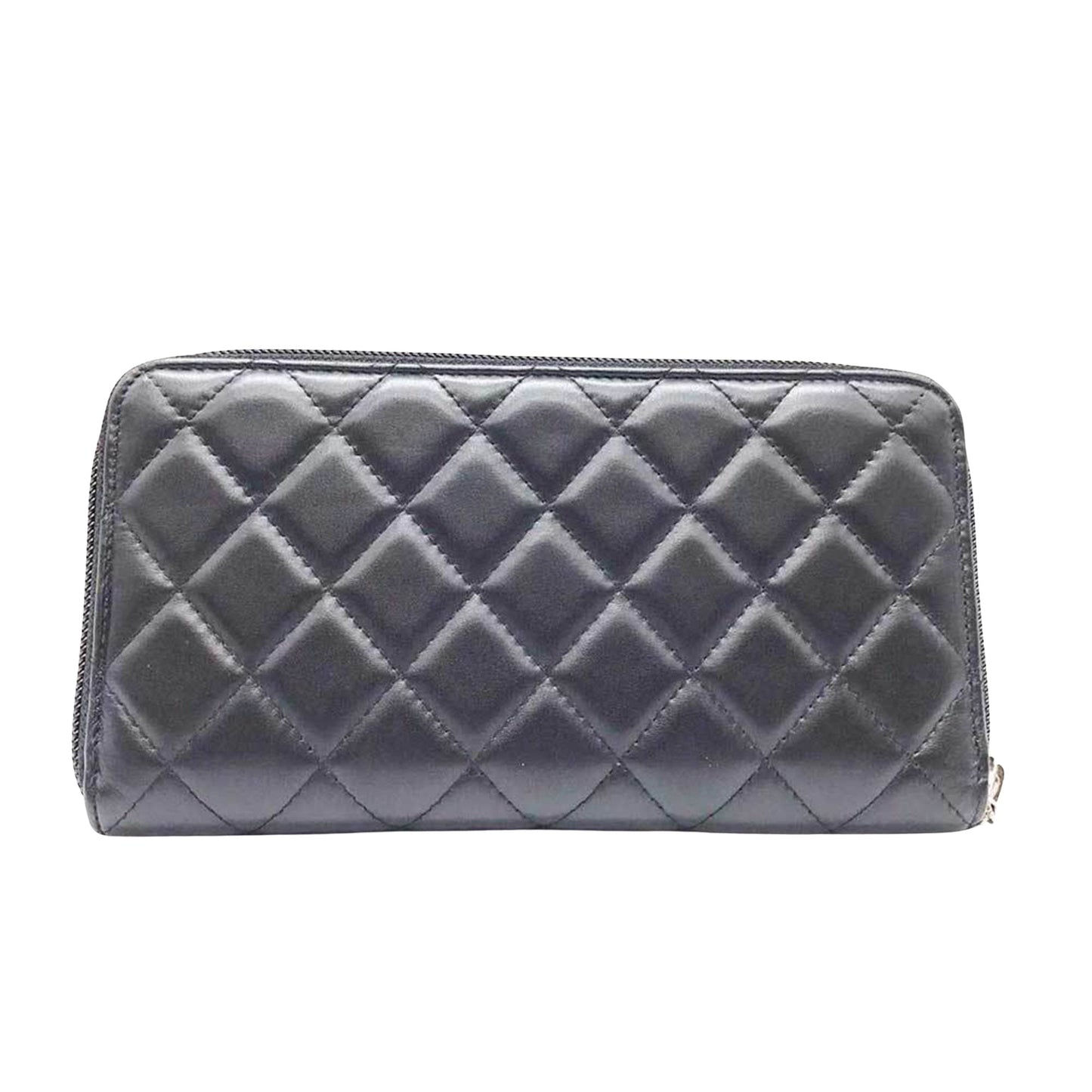 Chanel Cambon Black Leather Wallet Accessories