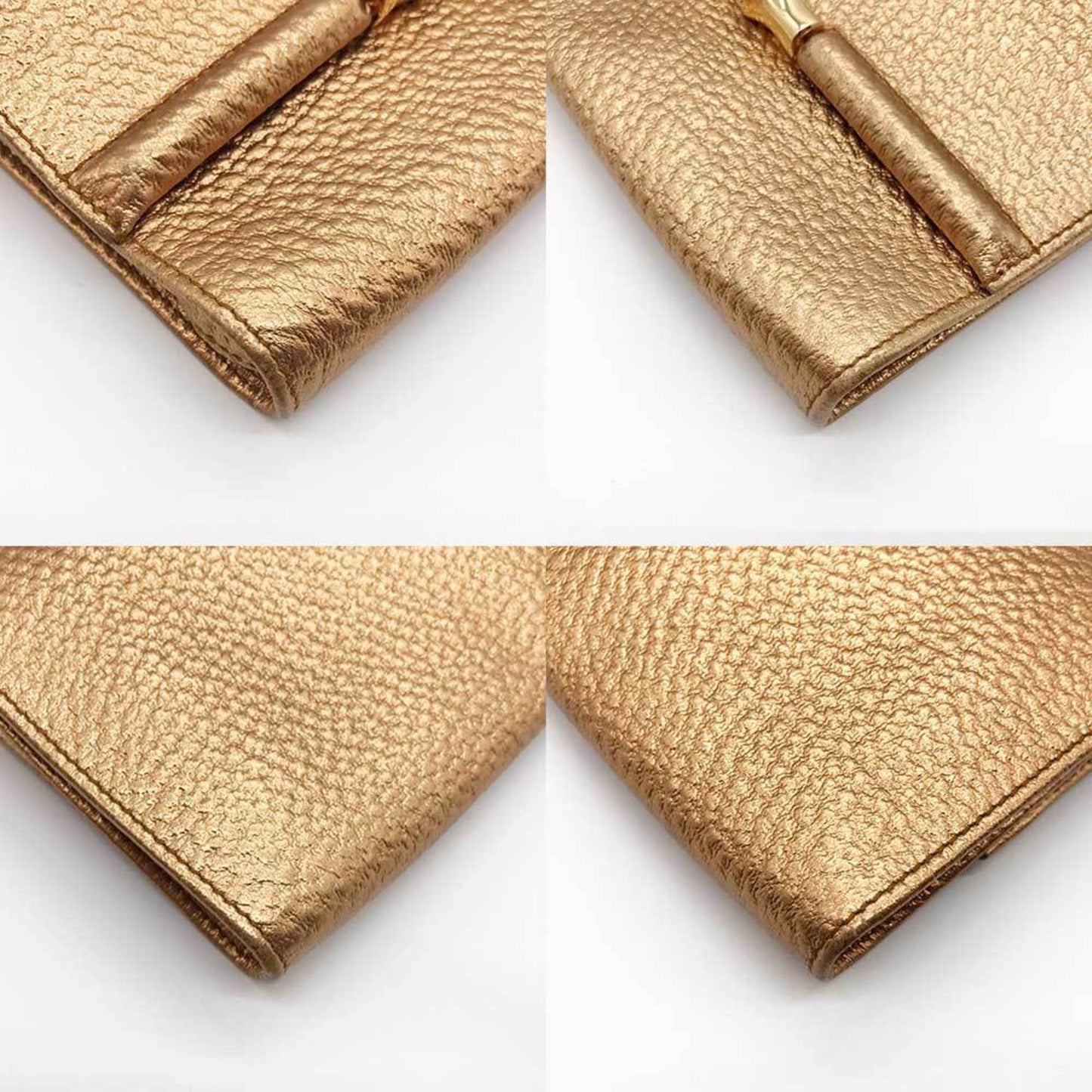 Gucci Bamboo Gold Leather Shopper Bag