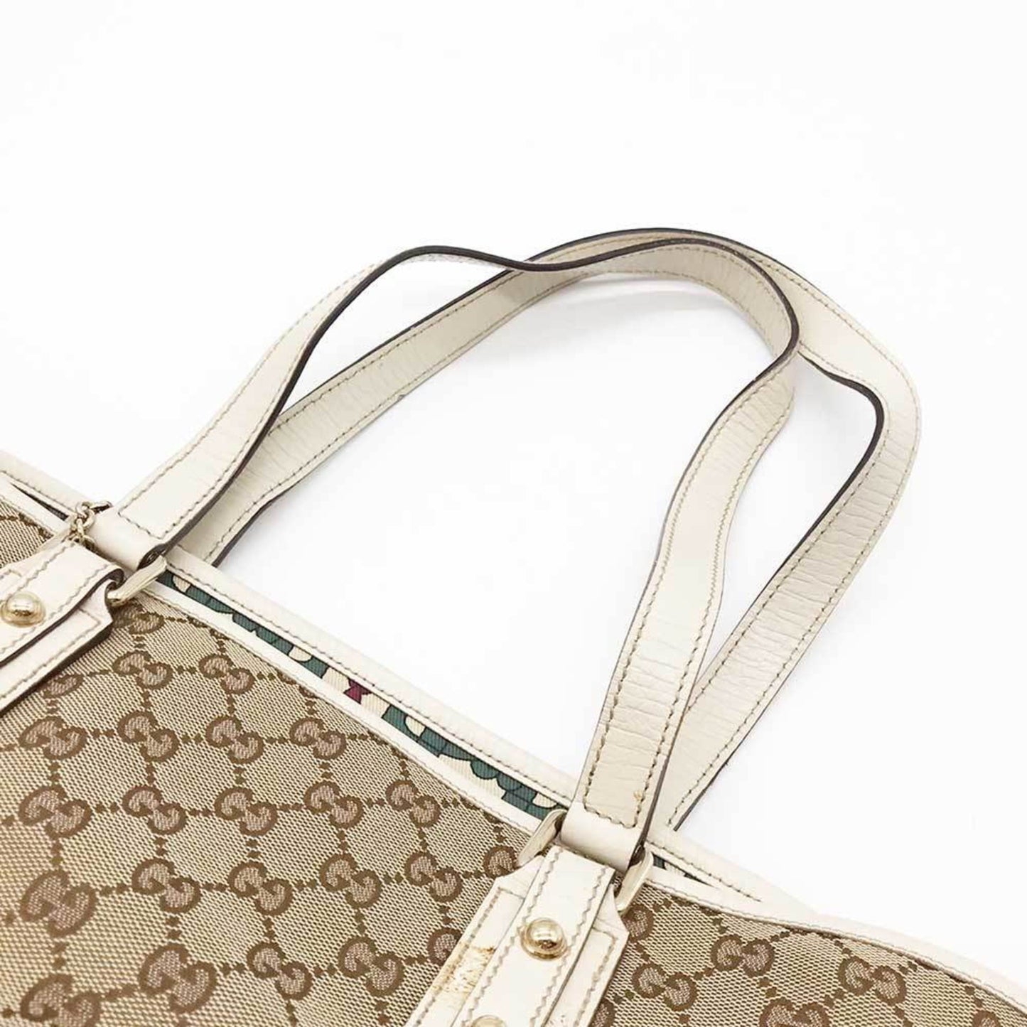 Gucci Cabas Beige Canvas Tote Bag