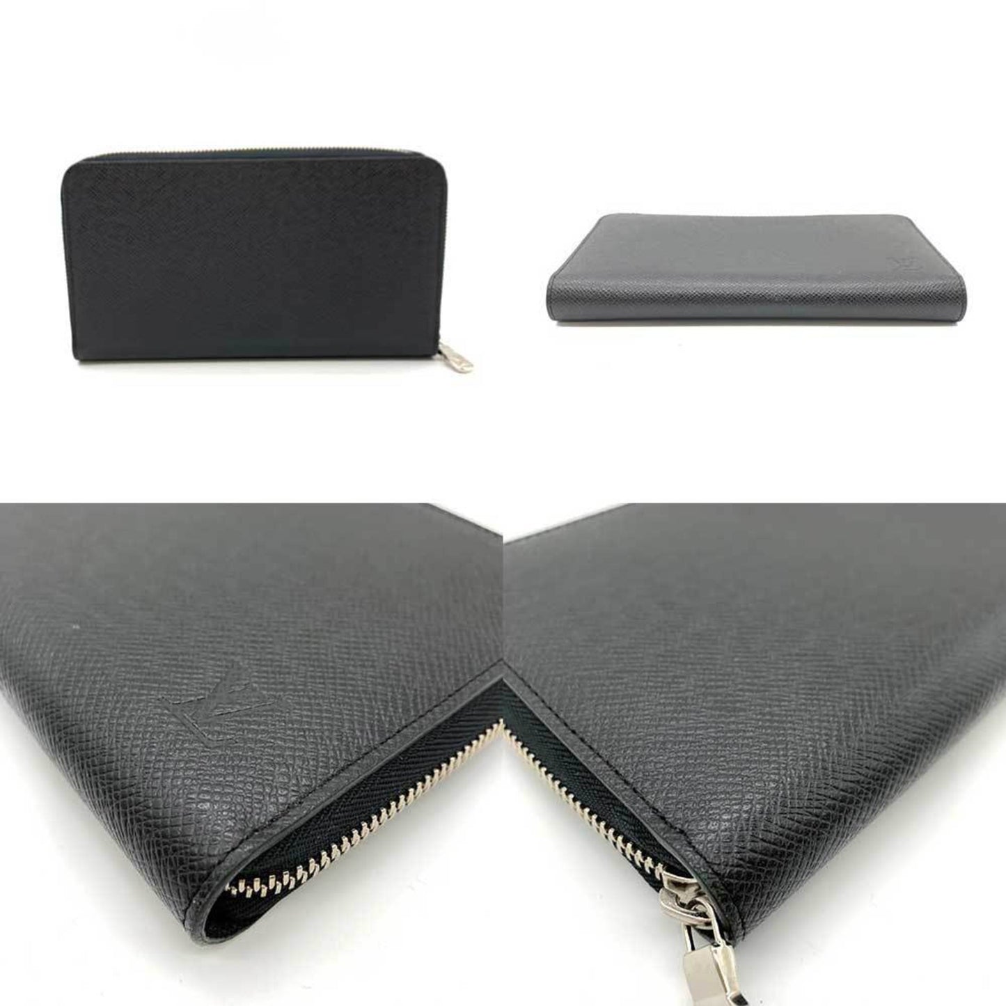 Louis Vuitton Zippy organizer Black Leather Wallet Accessories