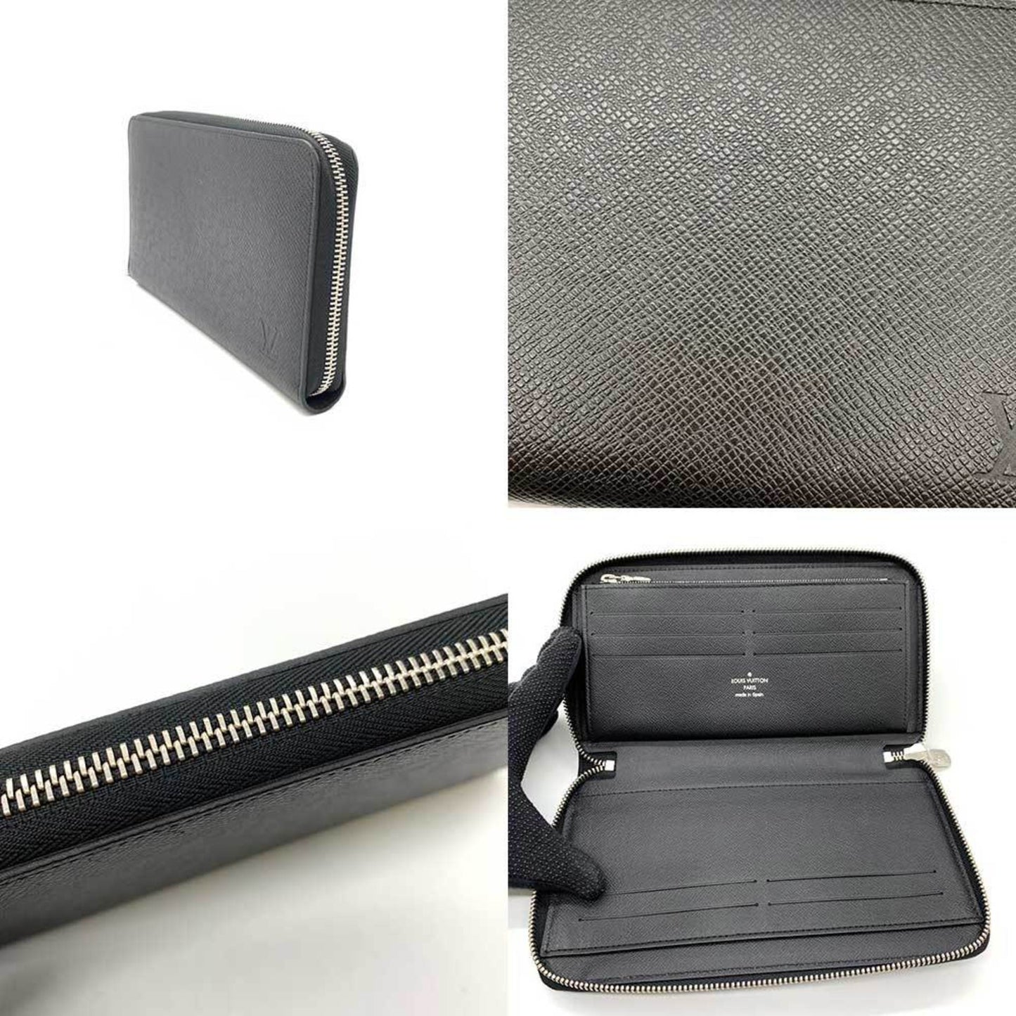 Louis Vuitton Zippy organizer Black Leather Wallet Accessories