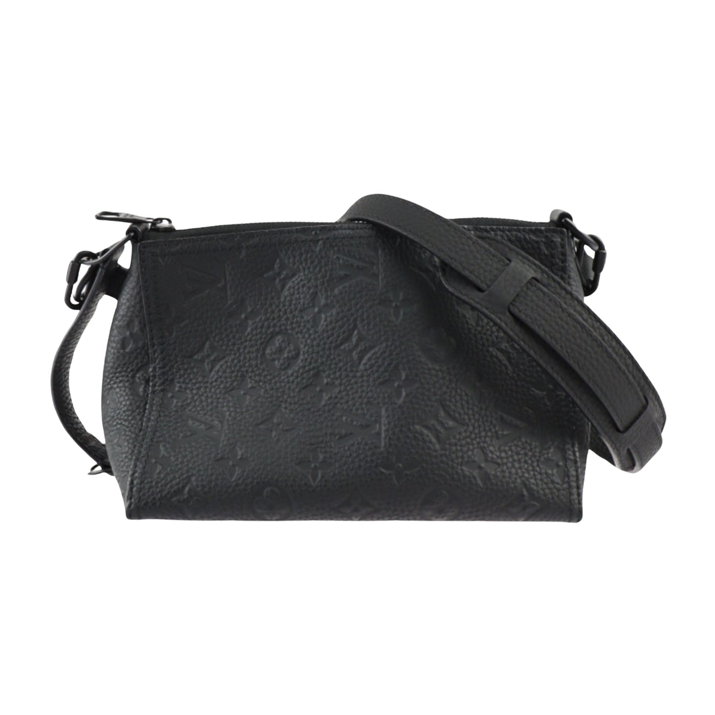 Louis Vuitton Triangle Black Leather Shoulder Bag