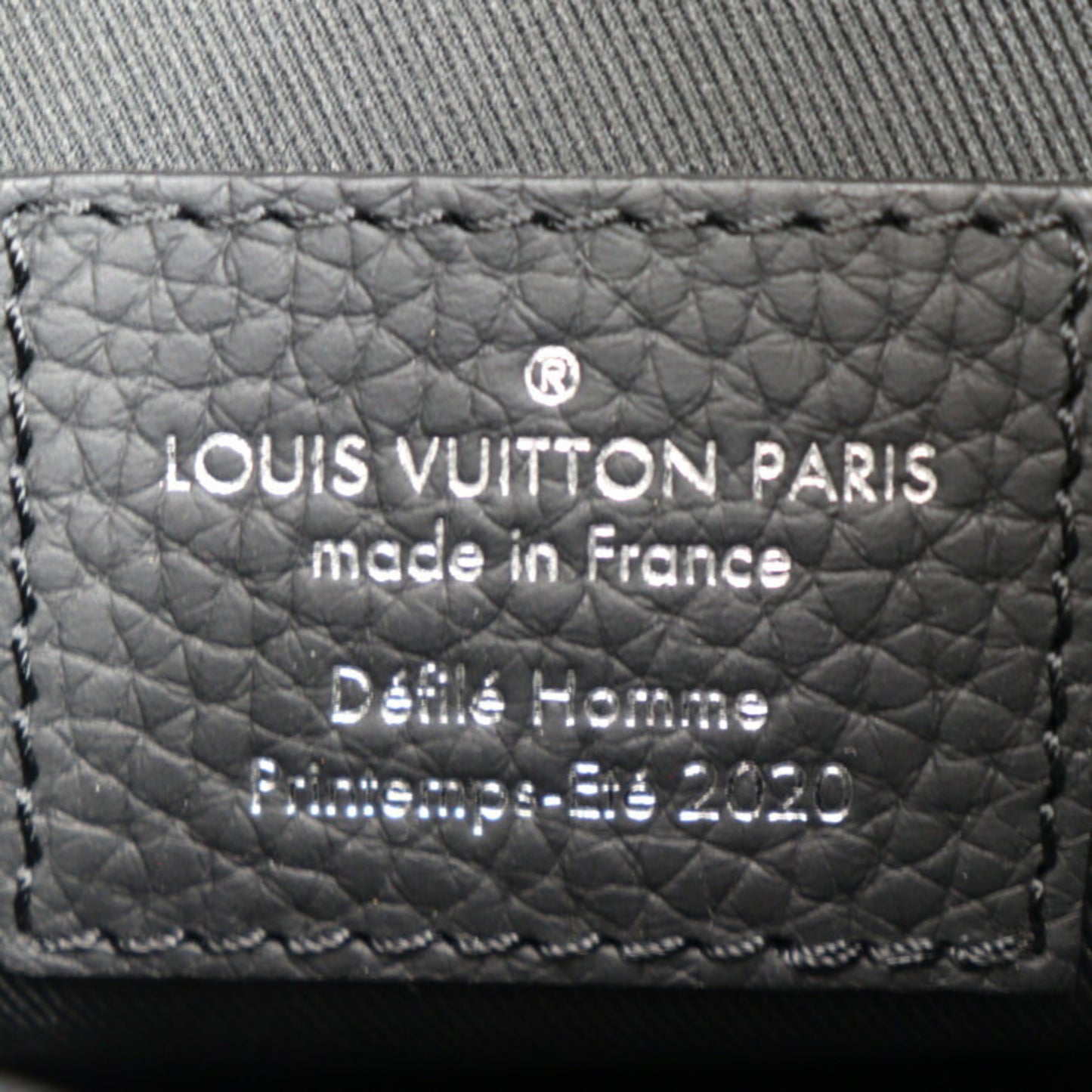 Louis Vuitton Triangle Black Leather Shoulder Bag