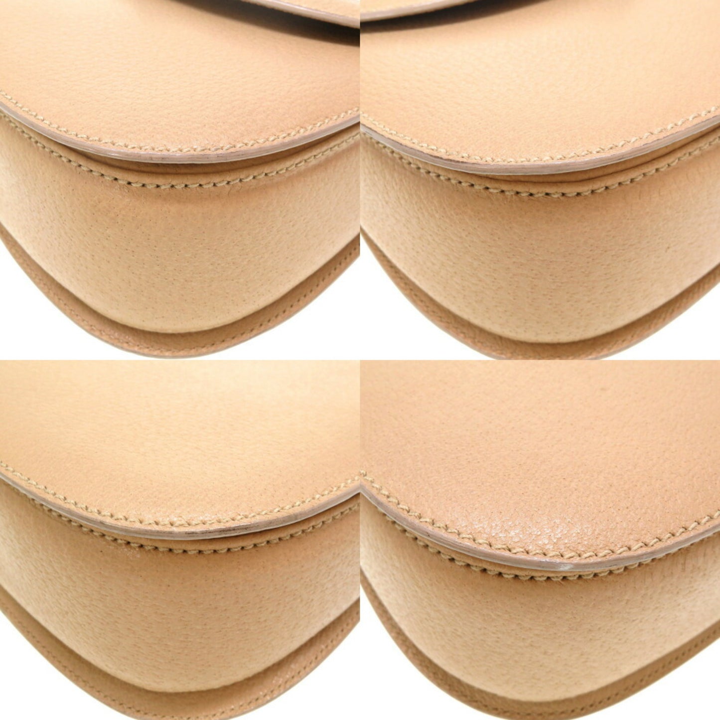 Gucci Bamboo Beige Leather Hand Bag